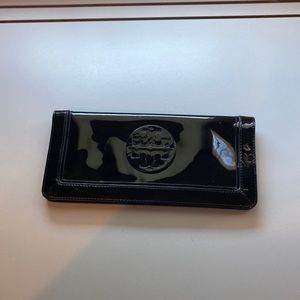 Tory Burch Black Patent Clutch